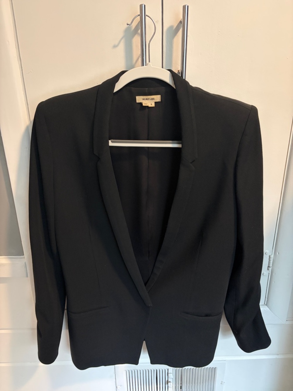 Helmut Lang Black Tailored Blazer Jacket Size 6